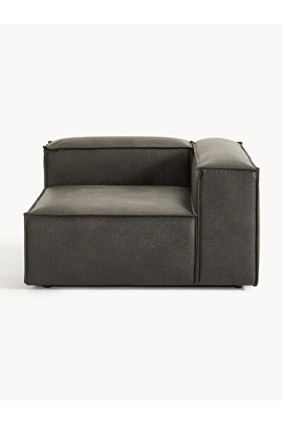 S Home Design Concept Frida Modüler Köşe Sağ Modül, Nubuk Siyah