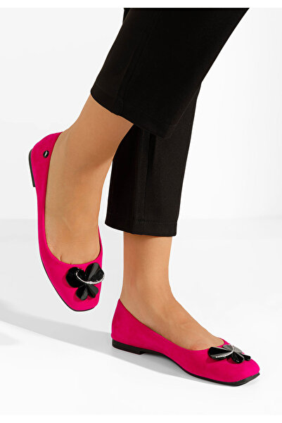 B T Shoes Fuchsiové dámské baleríny Silema