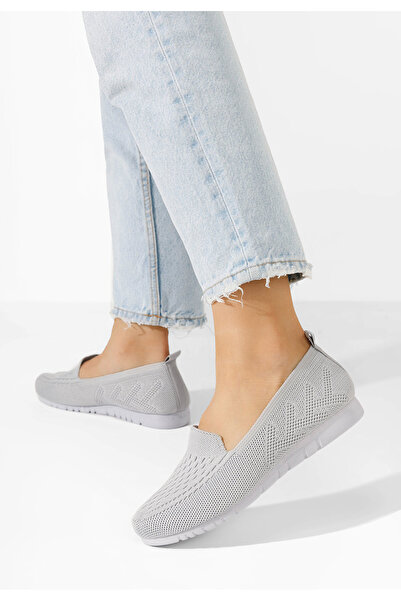 B T Shoes Šedé dámské polobotky Calianna