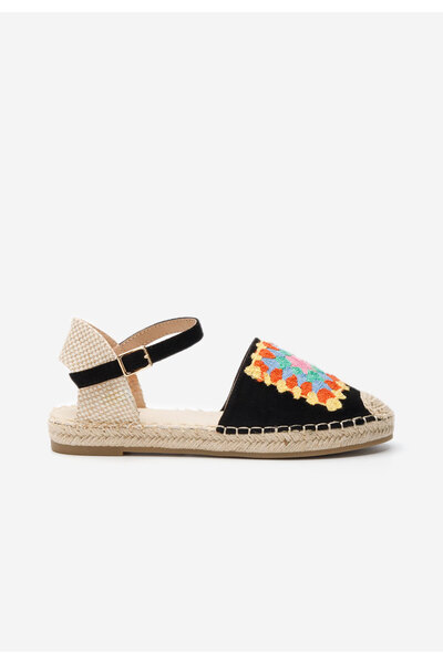 B T Shoes Černé dámské espadrilky Graciella