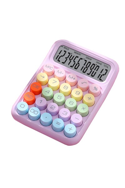 dalip Electronic Calculator for Kids, Flippy, Cute Calculator for Elementary School, Large 12-digit Displa