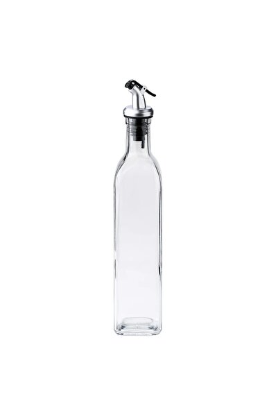 Flippy Olive Oil Bottle, Airtight Dispenser for Kitchen Liquids, 500 ml, Transparent
