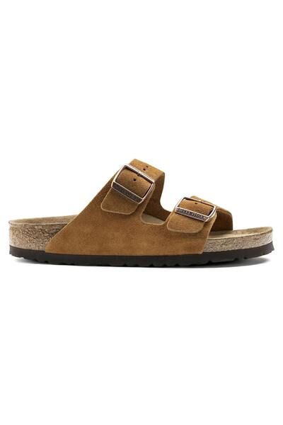 Birkenstock Μαλακό πέλμα Arizona από σουέτ δέρμα βιζόν στενής γραμμής 1009527, unisex
