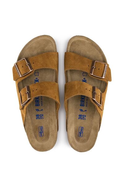 Birkenstock Μαλακό πέλμα Arizona από σουέτ δέρμα βιζόν στενής γραμμής 1009527, unisex