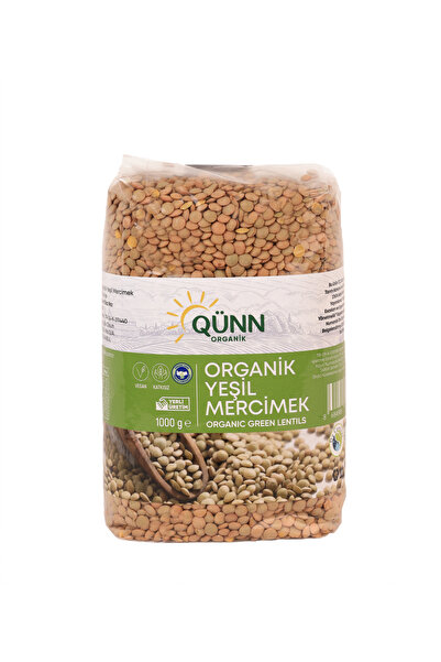 QÜNN ORGANİK ORGANİK YEŞİL MERCİMEK 1KG