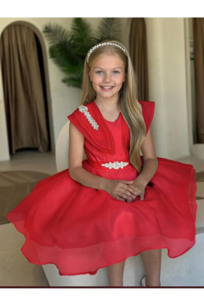 Miss Lorin Kids Short Stone Evening Dress