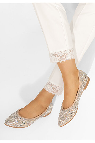 B T Shoes Růžové dámské baleríny Rufina