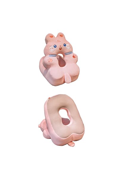 ONSG Foam Pillow, for Office, Travel, Rabbit Design, Washable, Cotton Filling, Head Space in Figu