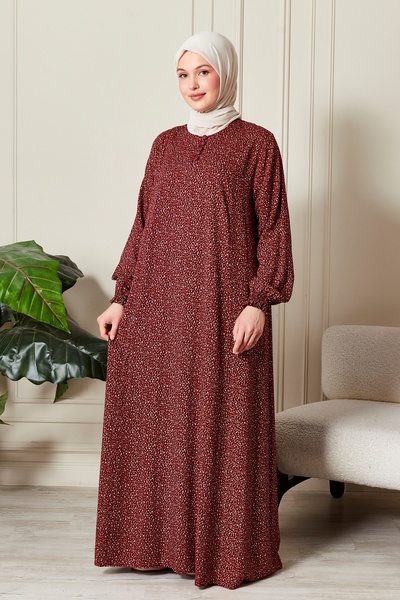 fistan Tesettür Giyim Anne Elbises Namaz Elbissi Viskon Çiçek Boydan Elbise V Roba Balık Elbise Büyük Beden