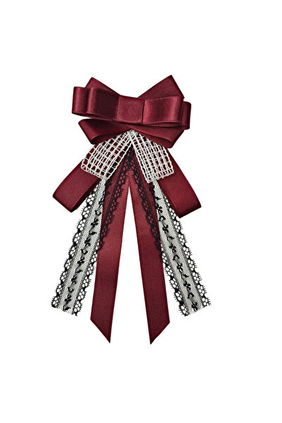 pegu baby collection Season Love Bordo Dantelli Yaka Broş,yaka çiçeği, yaka i...