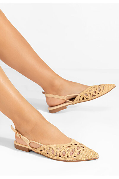 B T Shoes Béžové dámské baleríny Sharie