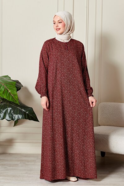 fistan Tesettür Giyim Anne Elbises Namaz Elbissi Viskon Çiçek Boydan Elbise V Roba Balık Elbise Büyük Beden