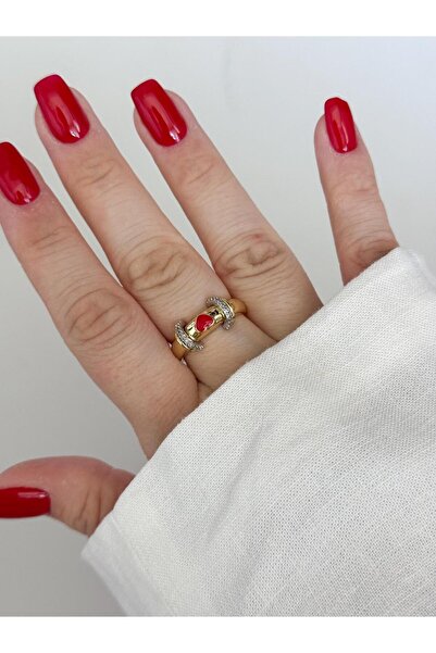 CHARMLUCKY Red Heart Ring