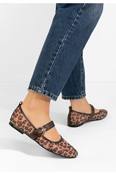 B T Shoes Leopardí dámské baleríny Albina