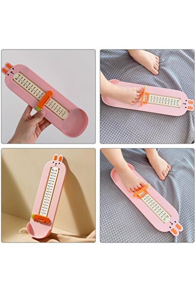 Flippy Foot Measuring Device for Babies, Flippy, 6-24, Bunny Model, Pink