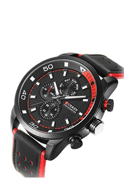 Curren Water Resistant Chronograph Watch 8250 - 48 mm - Black