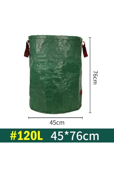 Flippy Leaf Collection Bag, Flippy, Garden Bag Basket, 45 x 76 cm, 120 l, Green