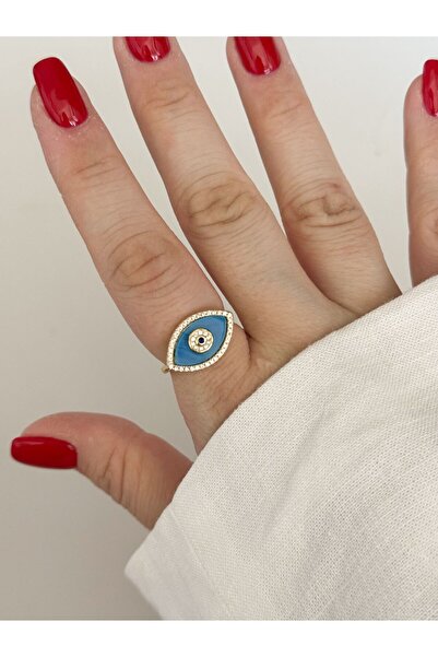 CHARMLUCKY Blue Eye Ring
