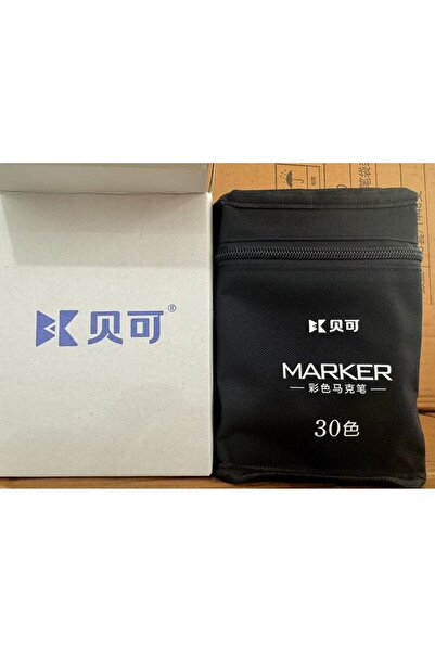 Flippy Set 30 Markers, Flippy, Oil-Based, Dual Tip, Fine 1mm and Thick 6mm, Storage Bag, 15 cm, Multicolor