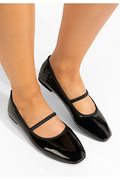 B T Shoes Černé dámské baleríny Janae