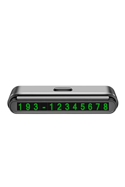 dalip Phone Number Holder for Car Parking, Flippy, Number Display Slider, Adhesive Tape Included, 120 x 48