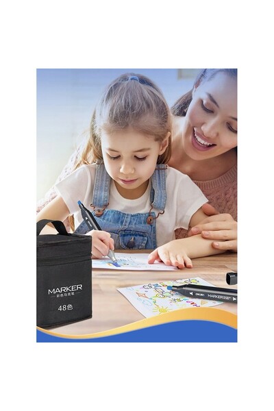 Flippy 40-Piece Oil-Based Double-Ended Markers, 1mm/6mm, 15cm, Multicolor