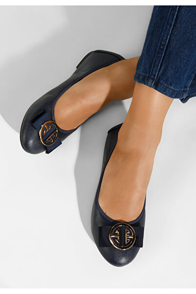 B T Shoes Tmavě modré dámské baleríny Trisha