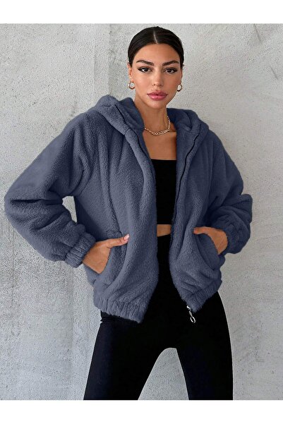 COOLHILL Briar Жіноча oversize куртка з капюшоном з плюшу