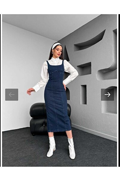 MissPul - Rochie din denim de calitate premium din lycra