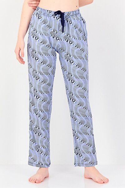 Zivame Women Abstract Print Drawstring Sleepwear, Multicolor