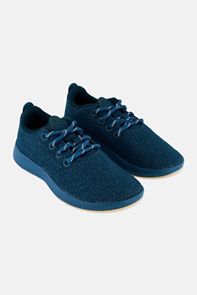 Allbirds Women Wide Wool Mizzle Lace Up Running Shoes, Emerald Green