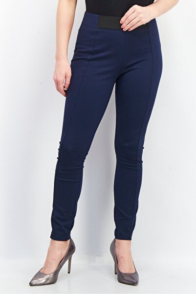 Esprit Women Full Solid Leggings, Navy Blue