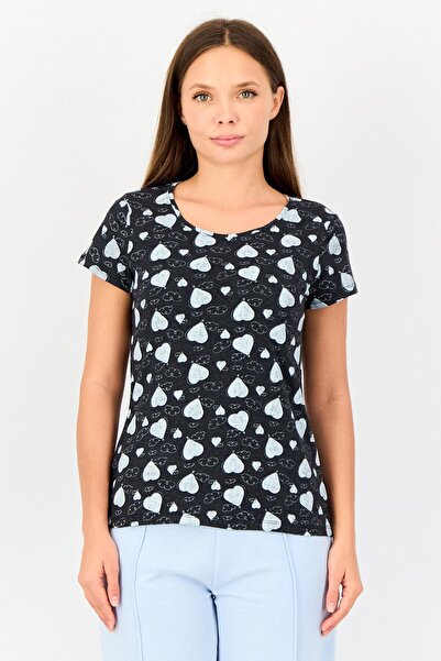 Zivame بلوزة بيجاما نسائية مطبوعة بالكامل من X Rosaline، متعددة الألوان