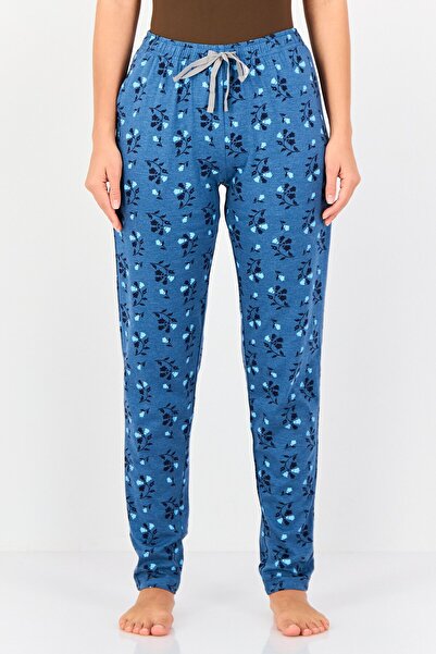 Zivame بنطال بيجامة نسائي برباط ومطبوع بالكامل، قطعتين، متعدد الألوان
