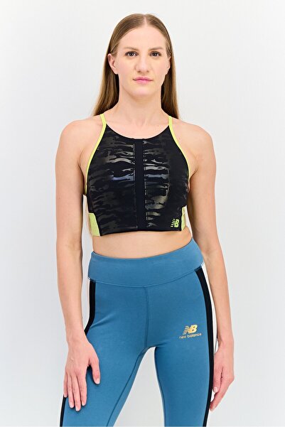 New Balance Women Sportswear Fit Brand Logo Training Bra, Black