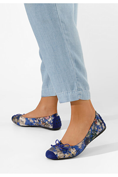 B T Shoes Modré dámské baleríny Doriya V2