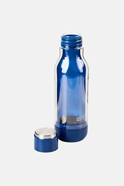 Asobu Double Wall Durable Glass Bottle 500 ml, Navy