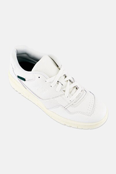 New Balance Men BB550PWT Brand Logo Lace Up Outdoor Shoes, White
