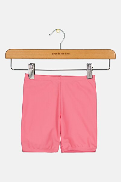 SPEEDO ملابس سباحة سادة للبنات الصغار، باللون الوردي