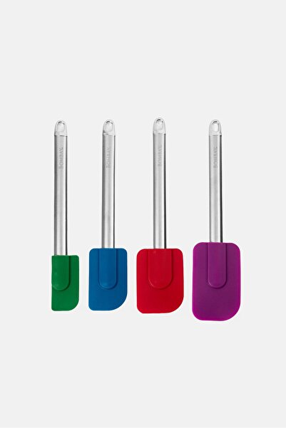 Bombay 4 Pieces Stainless Steel Spatula, Multicolor
