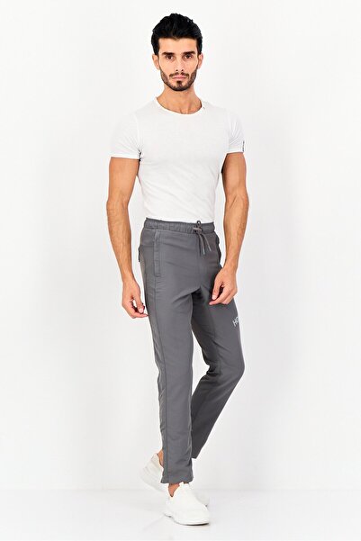 hoka Men Sportswear Fit Brand Logo Outdoor Track Pants, Grey