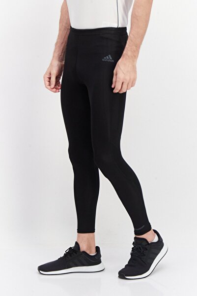 adidas Men Sportswear Fit Brand Logo Running Pants, Black