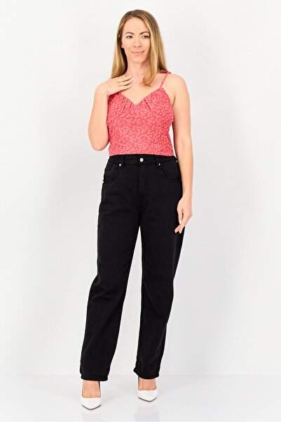 Don't Call Me Jennyfer Women V Neck Sleeveless Floral Print Tank Top, Red