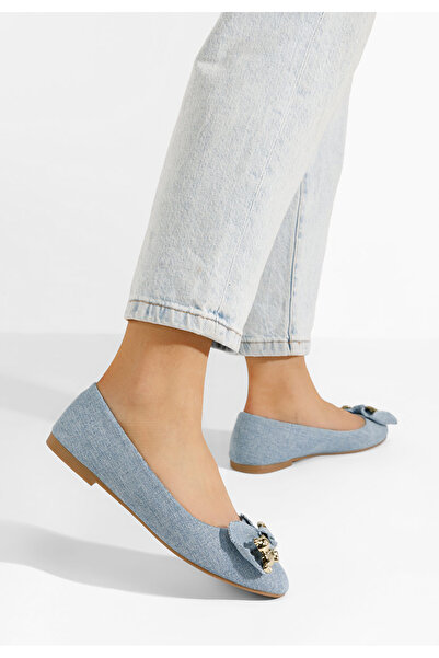 B T Shoes Denim dámské baleríny Brita