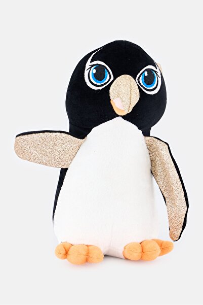 Heunec لعبة البطريق المحشوة بأجنحة ذهبية لامعة