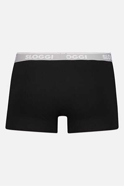 SLOGGI Men 2 Pcs Brand Logo Boxer Brief, Black