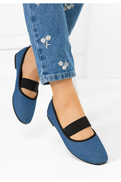 B T Shoes Balerini dama Hanha denim