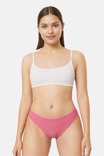 BİLLABONG بيكيني سفلي سادة مكشكشة للنساء، أرجواني