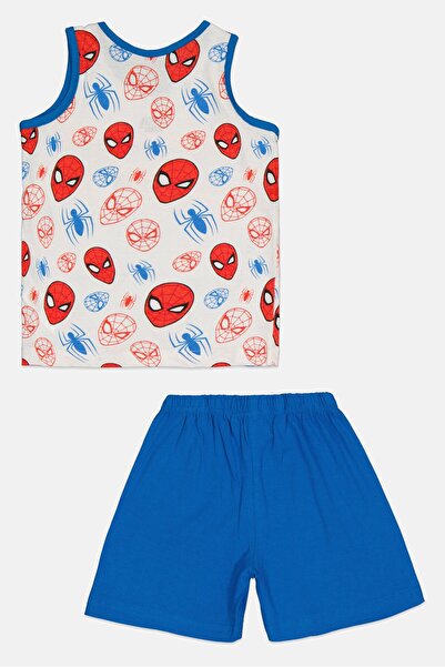 Marvel Toddlers Boy 2 Pieces Spiderman Top And Bottom Pajama Set, Multicolor