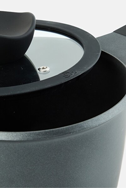 BEBEHOME Cast Aluminum Sauce Pan, Black